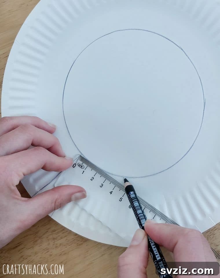 marking sections with ruler