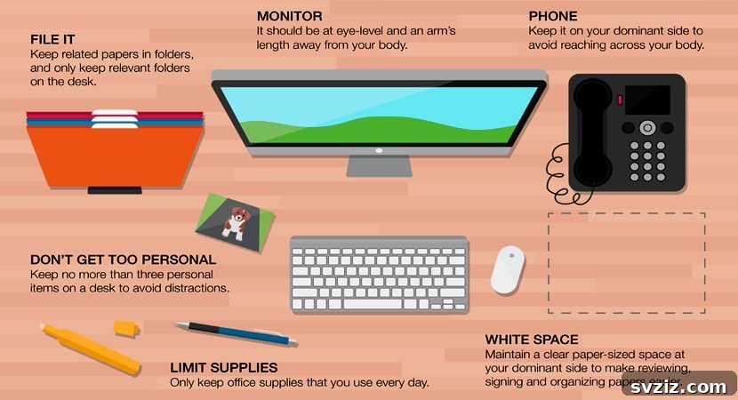 15 Genius Desk Hacks to Supercharge Your Productivity and Organize Your Workspace 4 Thoughtful office layout for optimal organization