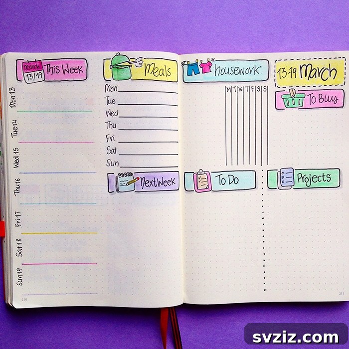 15 Genius Desk Hacks to Supercharge Your Productivity and Organize Your Workspace 6 Creative planner journal for organization