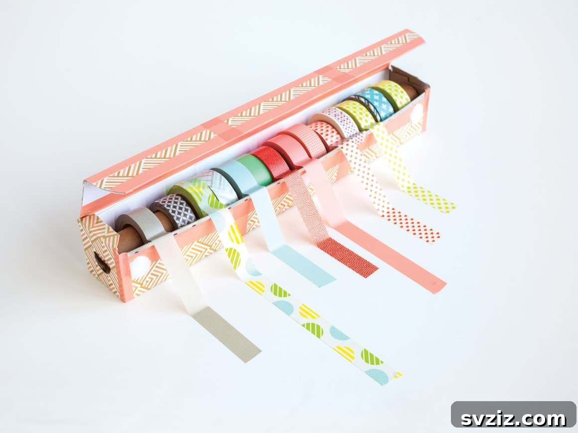 15 Genius Desk Hacks to Supercharge Your Productivity and Organize Your Workspace 7 Washi tape for creative journaling