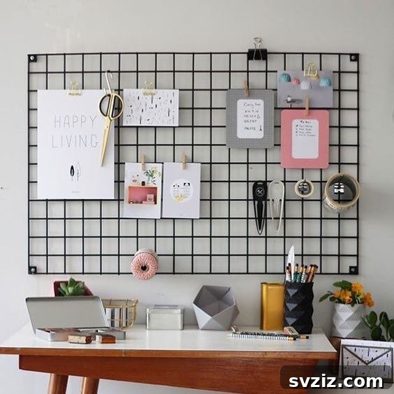 15 Genius Desk Hacks to Supercharge Your Productivity and Organize Your Workspace 8 Wall hanger storage for desk organization