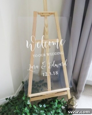 Handcrafted Wedding Signs: Unique DIY Touches for Your Big Day 15 Welcome Glass Board for Formal or Traditional Weddings