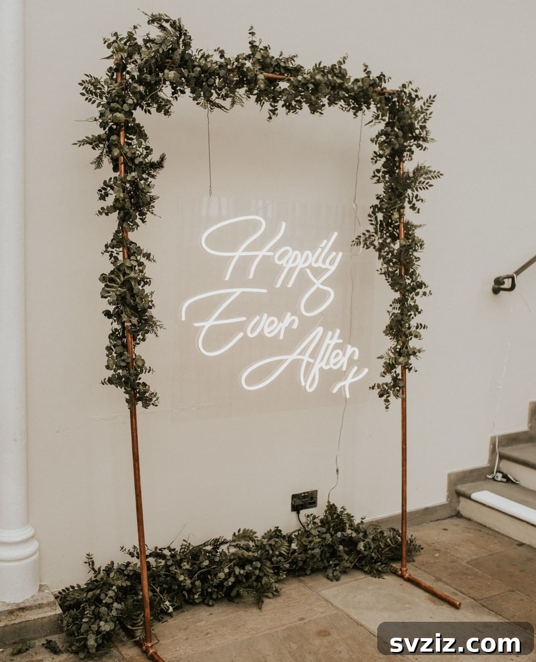 Handcrafted Wedding Signs: Unique DIY Touches for Your Big Day 19 Cloth Rack Turned Wedding Sign Arch and Photo Backdrop