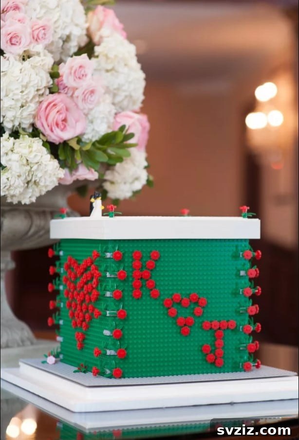 LEGO brick wedding card box