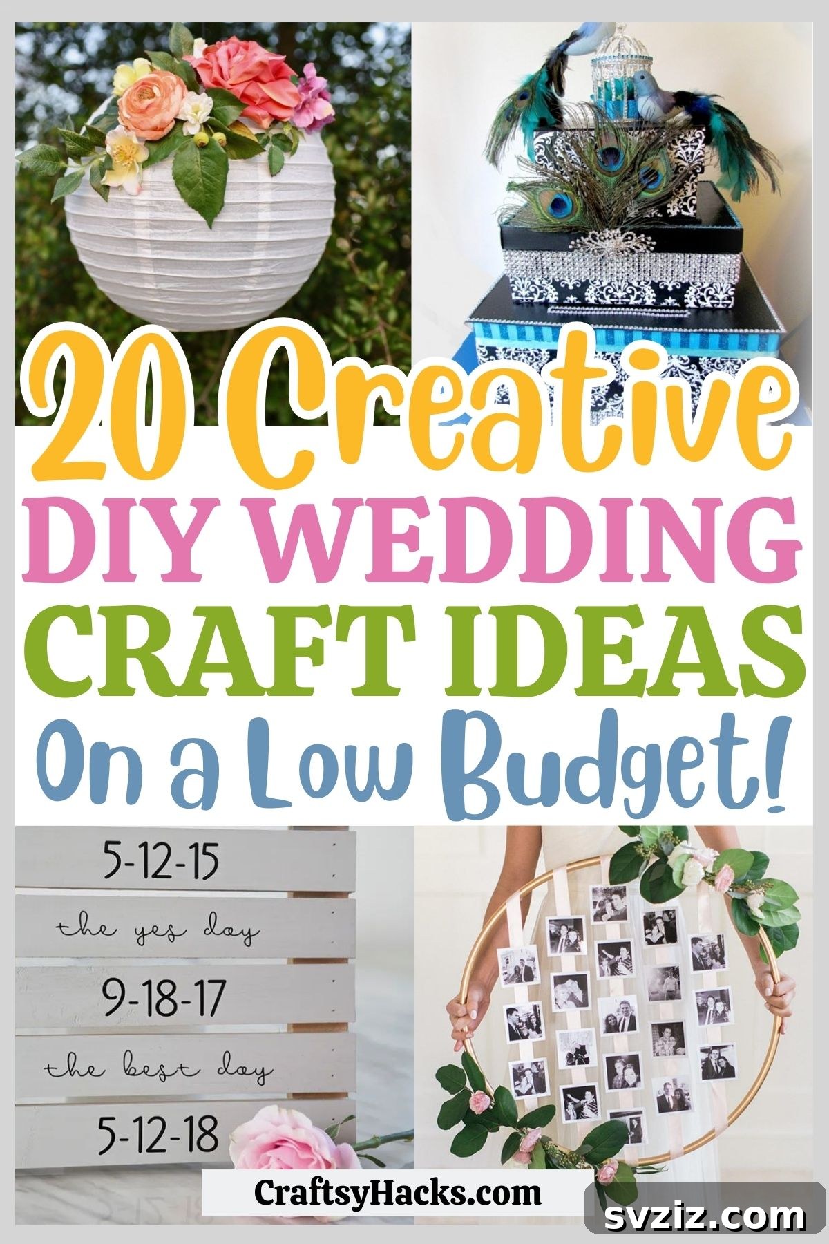 20 Wedding Craft Ideas That Won't Break the Bank 2 DIY Wedding Crafts to Save Money and Personalize Your Big Day