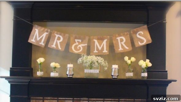 20 Wedding Craft Ideas That Won't Break the Bank 12 Handmade Burlap Wedding Banner