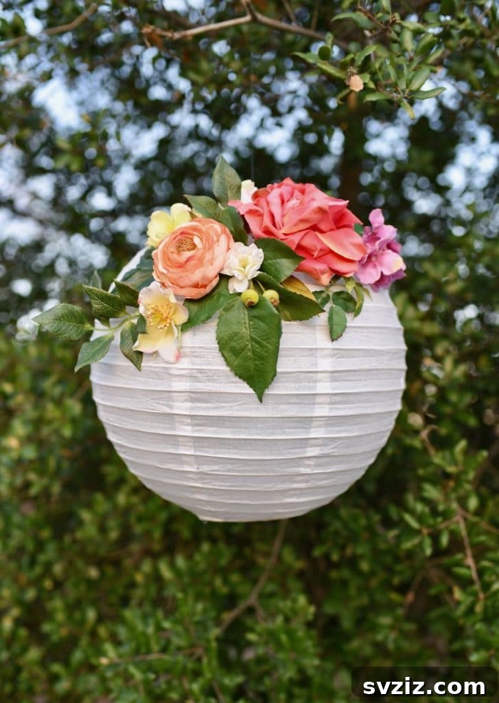 20 Wedding Craft Ideas That Won't Break the Bank 18 DIY Floral Paper Lanterns