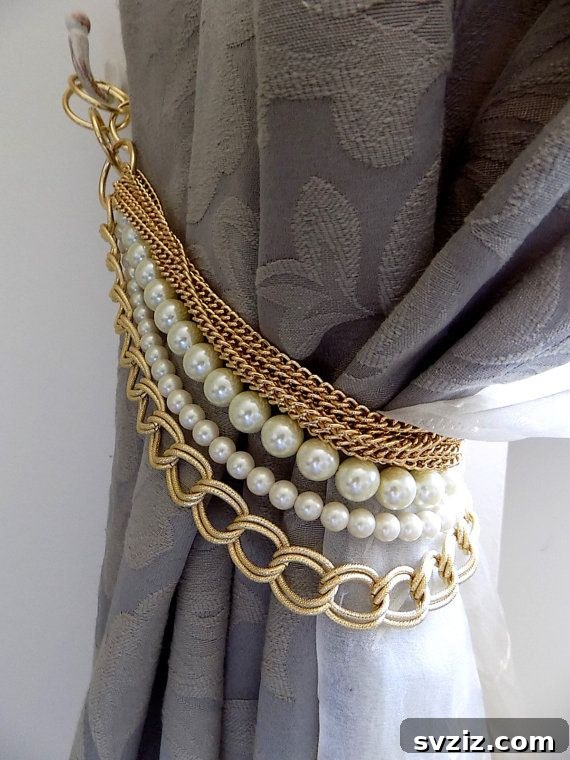 Bejewelled Tie-Back