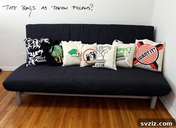 Tote Bag Cushion Covers
