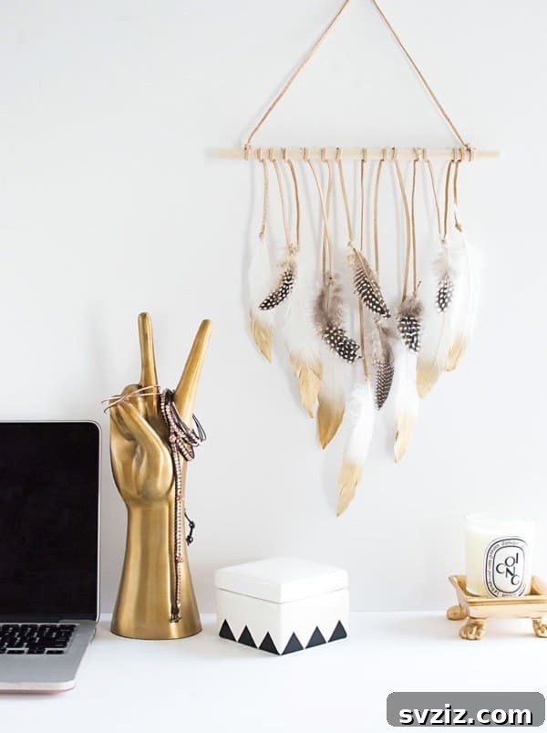Feathery Hanging Decoration