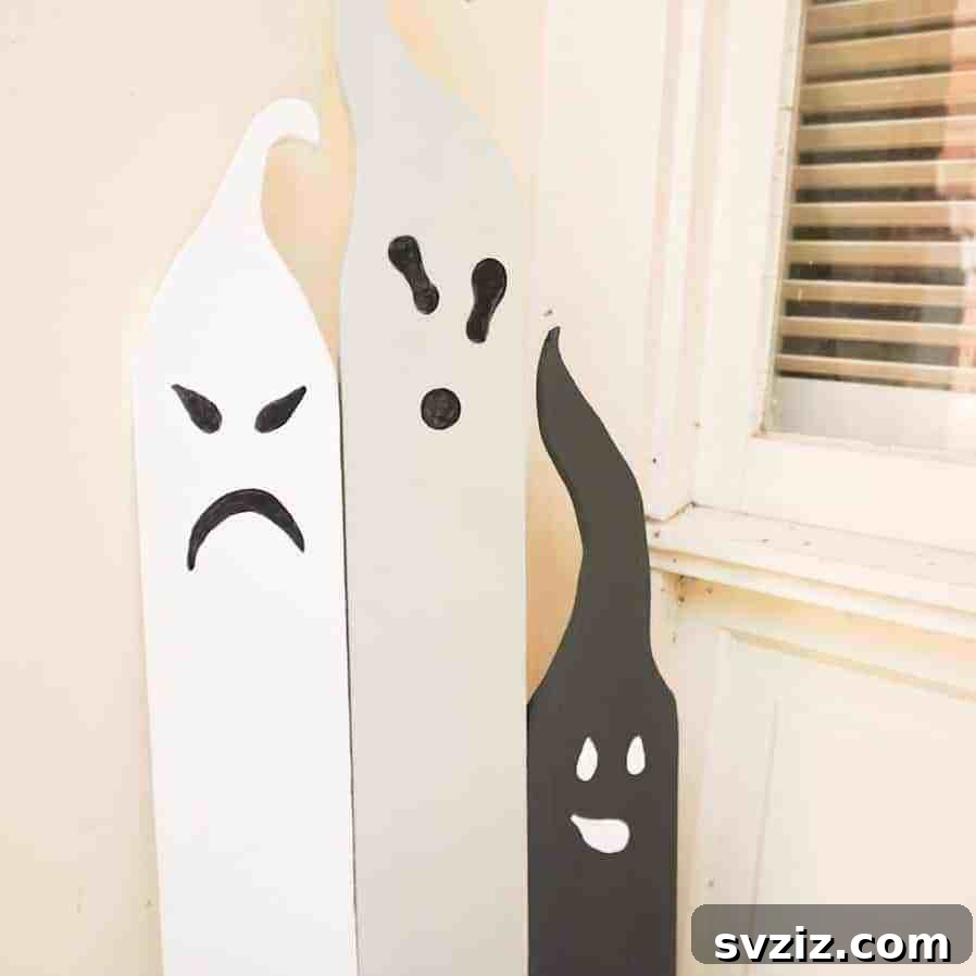 DIY Plank Ghosts