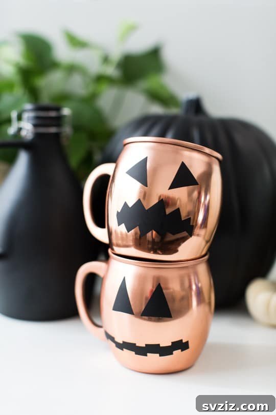 Copper Pumpkin Mugs