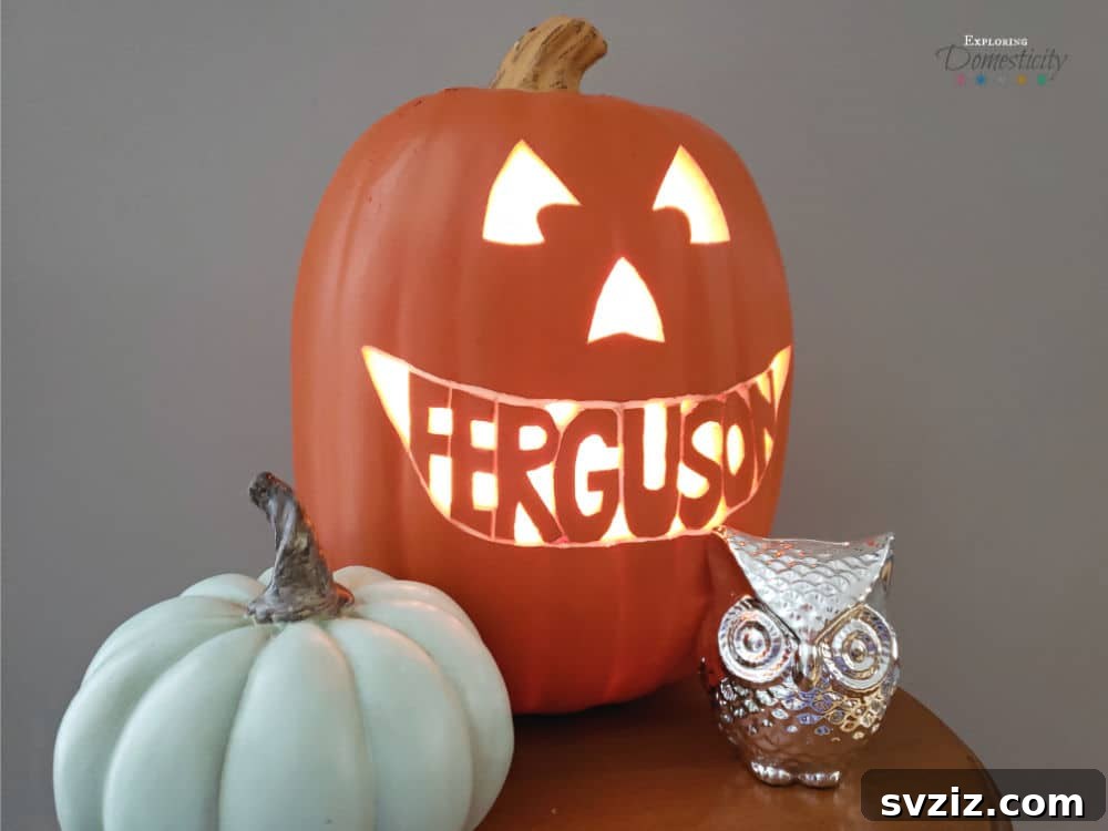 Personalized Jack-O-Lantern