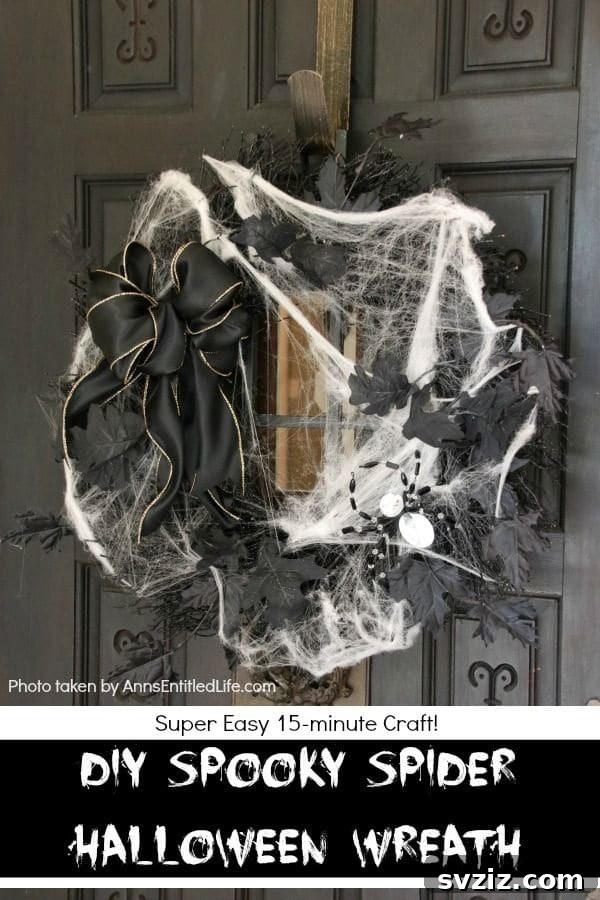 Cobweb-Covered Wreath