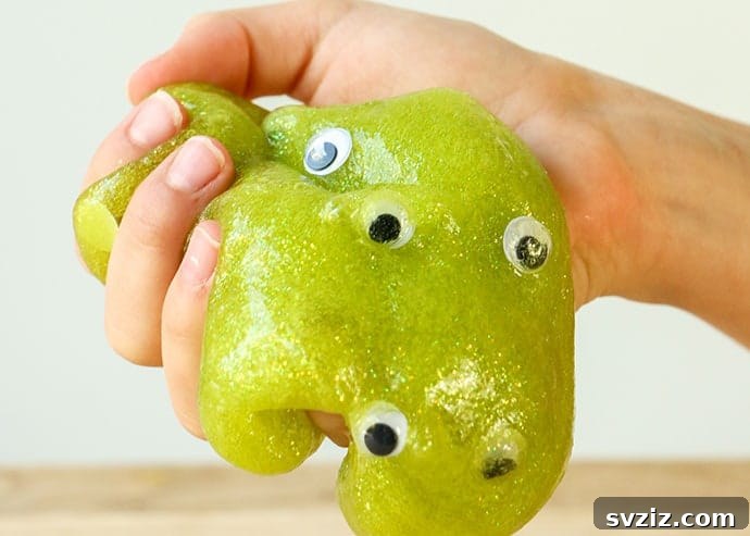 Effortless Halloween Creations for Little Ones 16 Googly Eye Monster Slime for Halloween