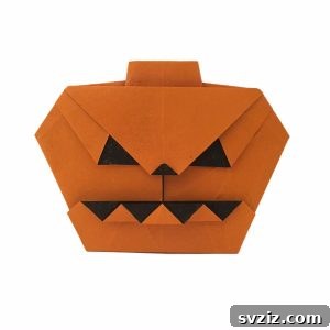 Effortless Halloween Creations for Little Ones 5 Easy Origami Jack-O-Lantern Craft