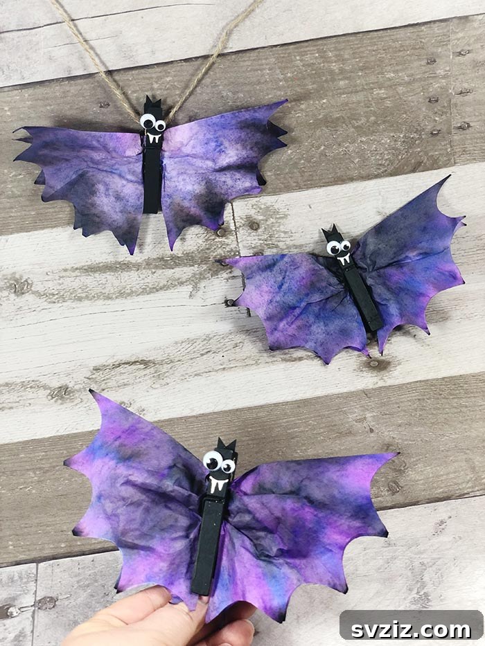 Effortless Halloween Creations for Little Ones 9 Creative Coffee Filter Bats Craft
