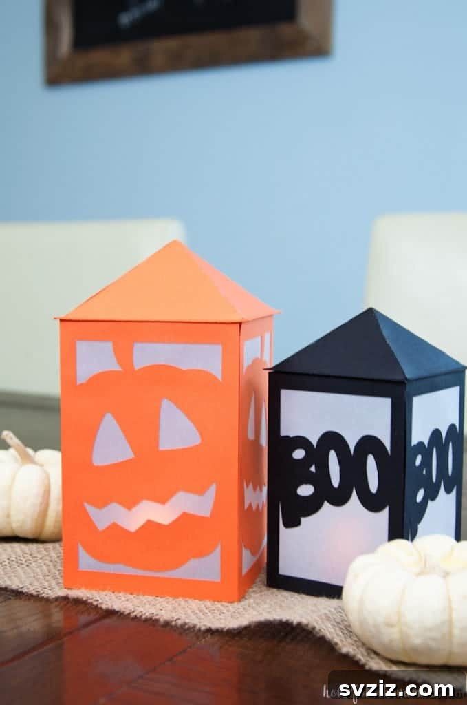 Ghoulishly Good Halloween Paper Creations 17 Silhouette Lanterns