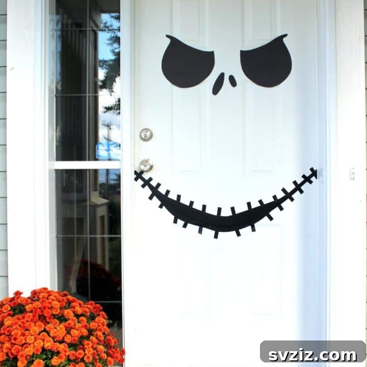 Ghoulishly Good Halloween Paper Creations 4 Jack Skellington-Inspired Door