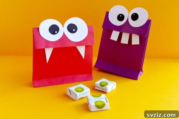 Ghoulishly Good Halloween Paper Creations 10 Monster Bags