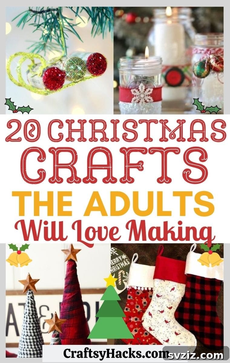 20 Effortless Christmas Projects for Adults 2 Adults creating festive Christmas crafts at home