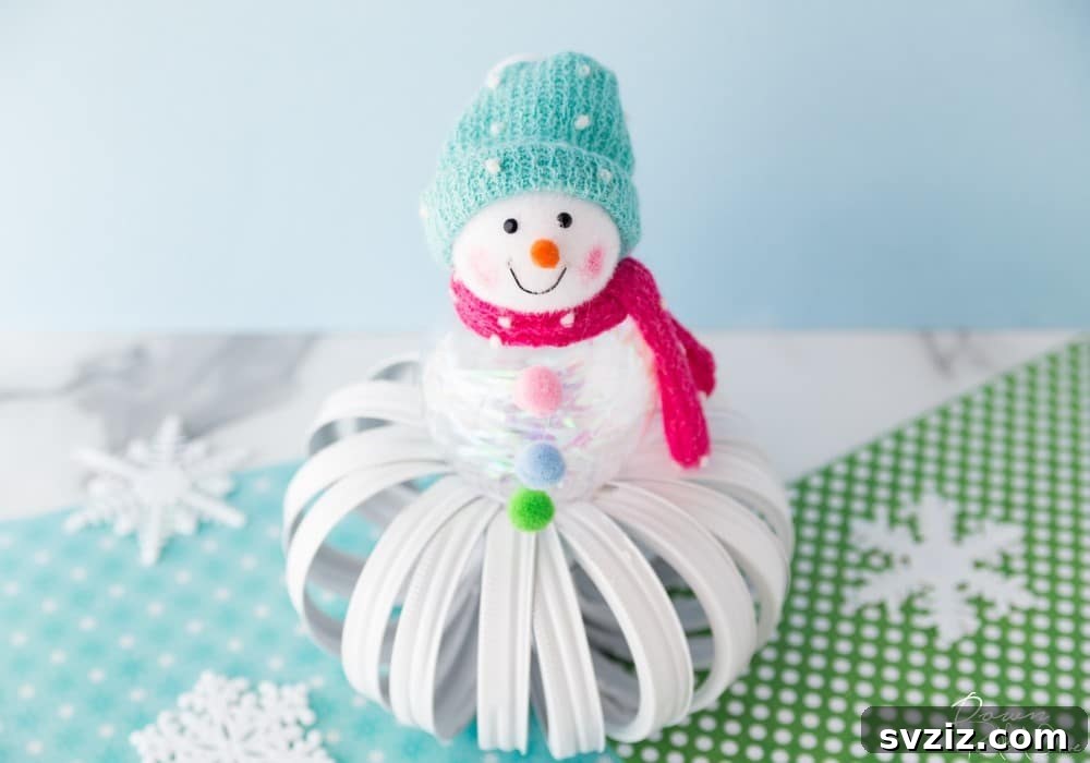 20 Effortless Christmas Projects for Adults 3 Adorable Mason Jar Lid Snowman Christmas craft