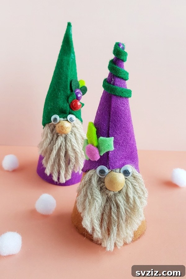 20 Effortless Christmas Projects for Adults 10 Easy No-Sew Felt Gnomes for Christmas decor