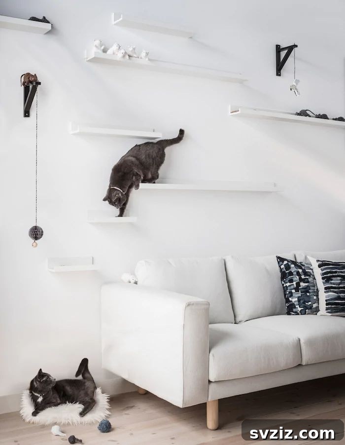 IKEA Upgrades Your Cat Will Purr For 11 IKEA Mosslanda Floating Cat Steps