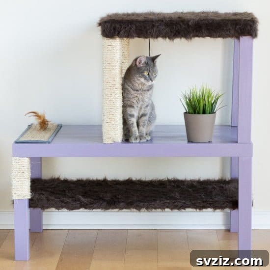 IKEA Upgrades Your Cat Will Purr For 3 DIY Cat Entertainment Unit with IKEA Lack Tables