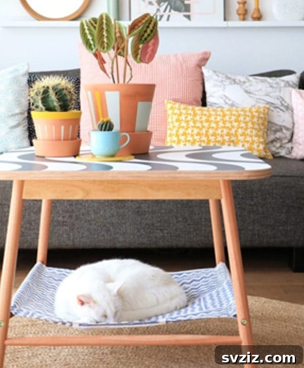 IKEA Upgrades Your Cat Will Purr For 21 IKEA Coffee Table Cat Hammock