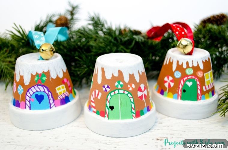 20 Festive Holiday DIYs for Teens 13 Gingerbread House Ornaments