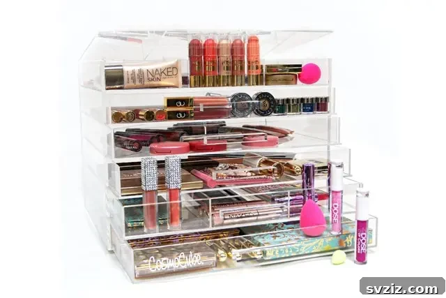 Acrylic Case Drawers for Makeup Storage