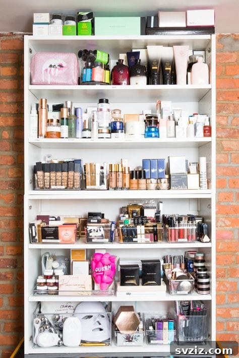 Beauty Closet Organization