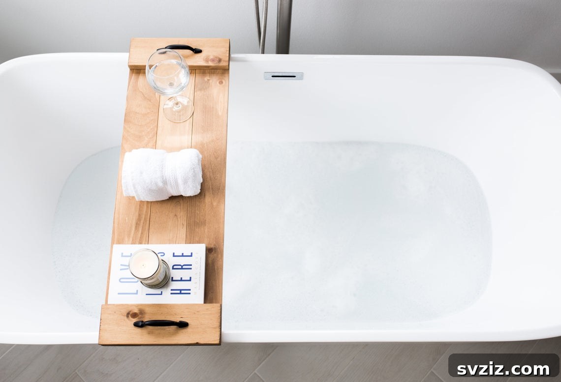 20 Christmas Gifts Mom Will Adore 20 Rustic Farmhouse Bathtub Caddy