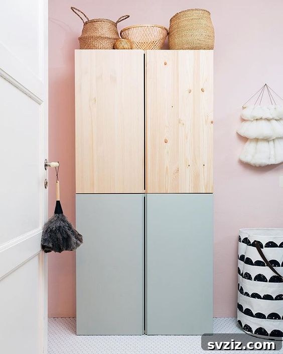 Color block IVAR wardrobe