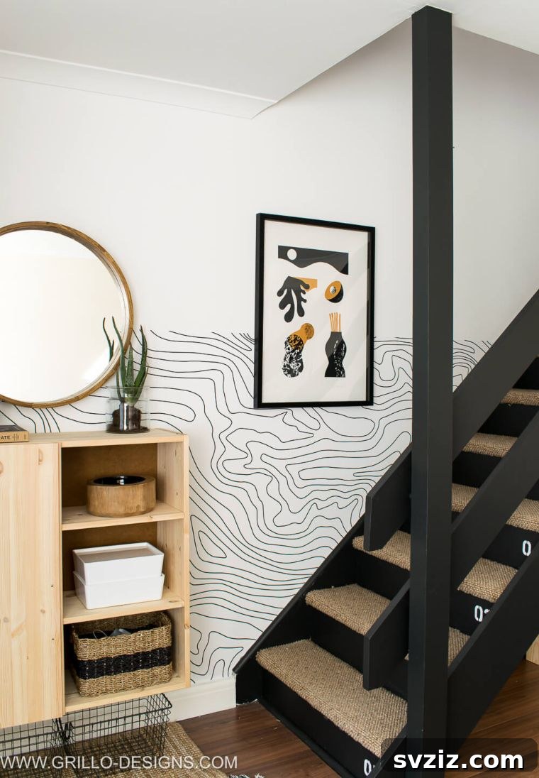 Stylish floating entryway IVAR cabinet