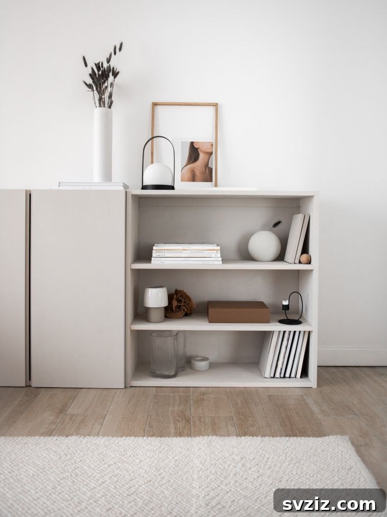 Minimalist IVAR storage in a hallway