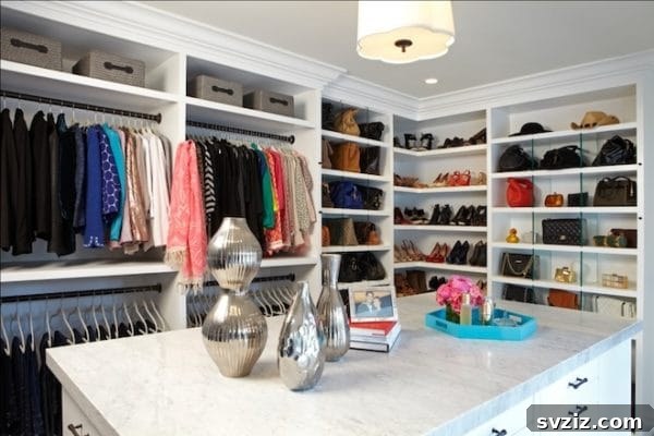 DIY Closet Island created with IKEA Expedit shelving units