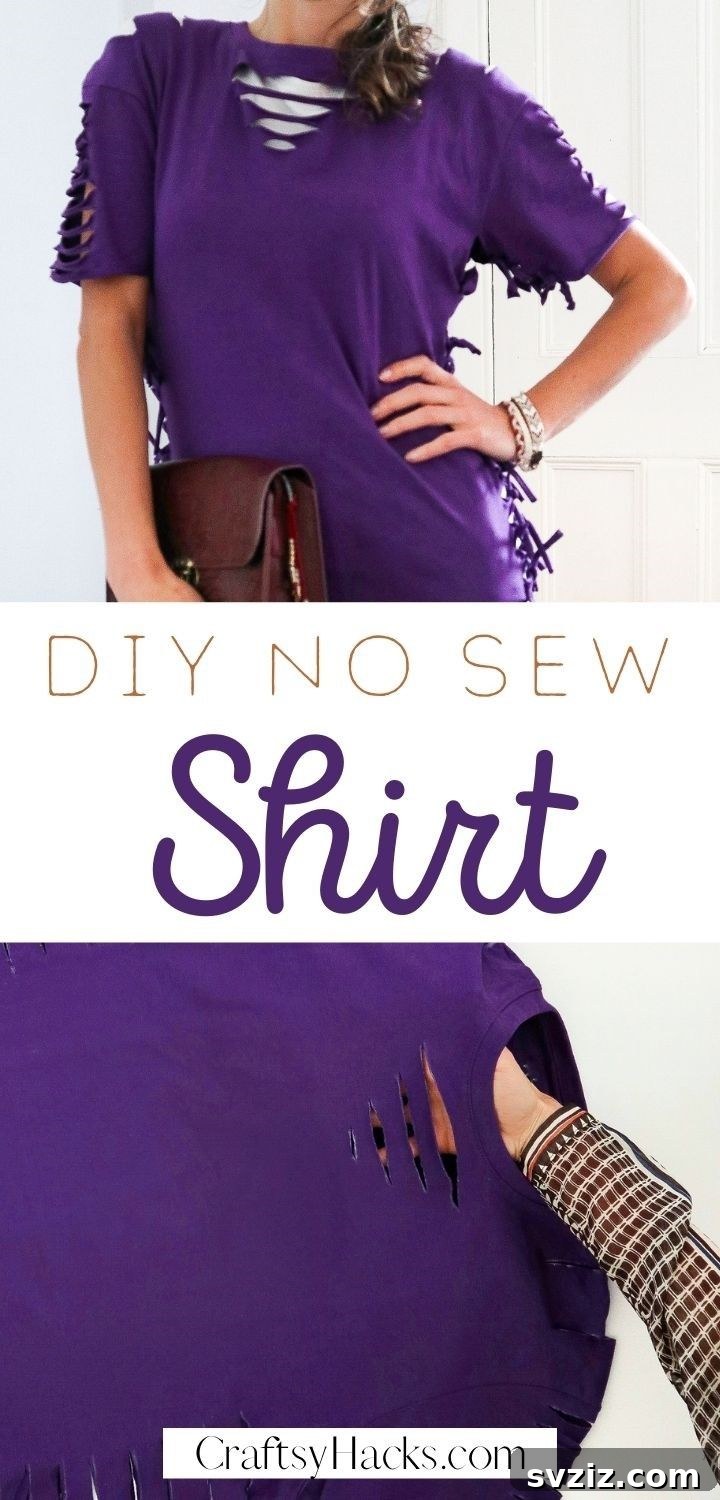 No-Sew T-Shirt Makeover 26 DIY no sew shirt