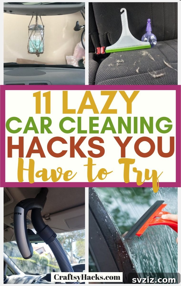 Zero-Effort Shine: 11 Lazy Car Cleaning Hacks 2 A person cleaning the interior of a car, highlighting car cleaning hacks.