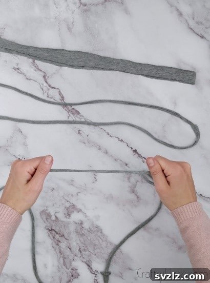 stretching the shirt loops