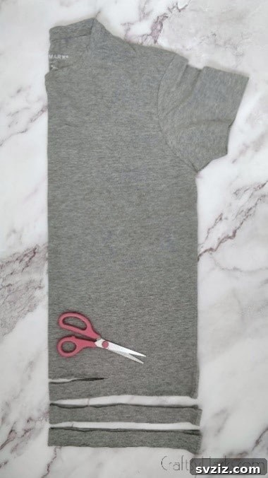 tshirt folded in half