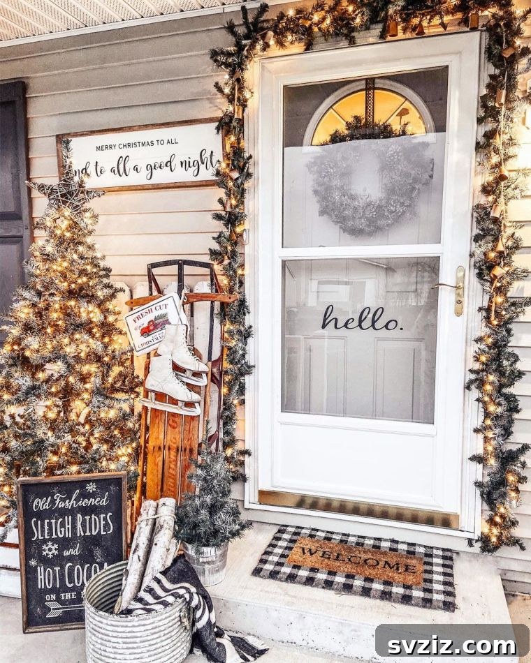 black and white decorations