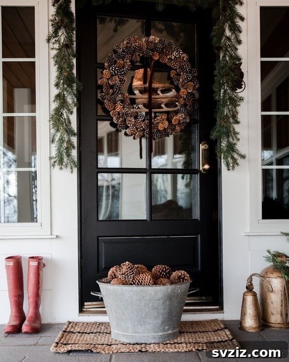 farmhouse pinecone decorations