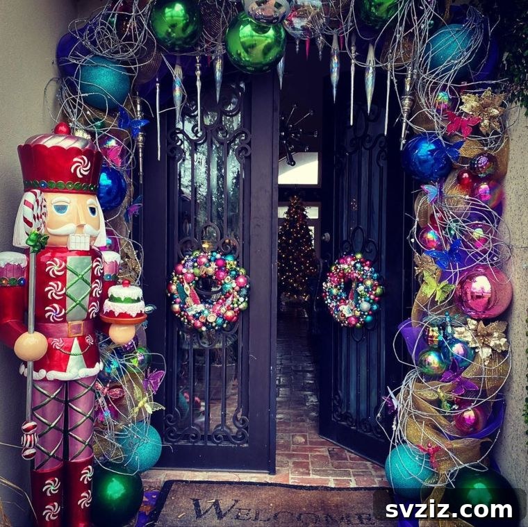Psychedelic Christmas Porch