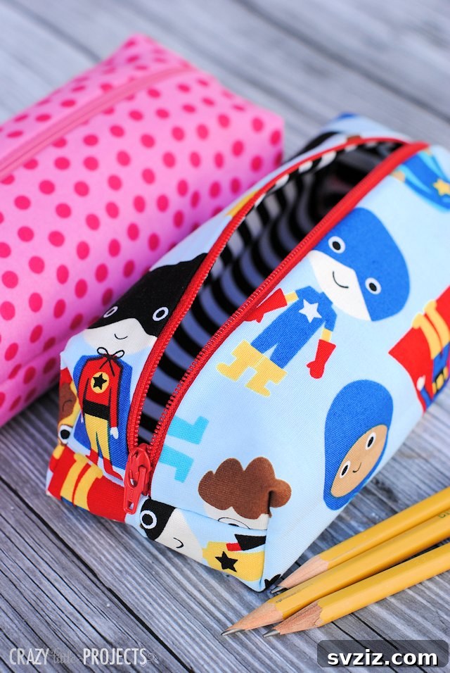 Stitch Away the Clutter: 15 Sewing Projects for Organization 11 Cute Fabric Pencil Case
