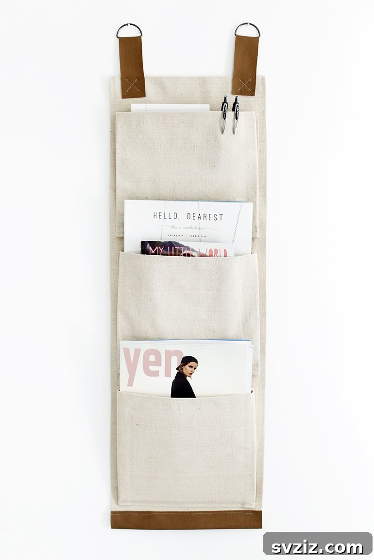 Stitch Away the Clutter: 15 Sewing Projects for Organization 16 Fabric Organizer Baskets for Wall Storage