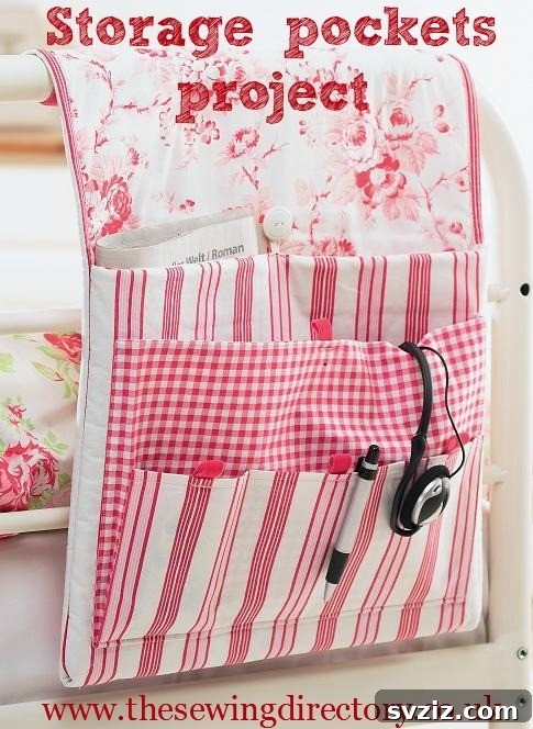 Stitch Away the Clutter: 15 Sewing Projects for Organization 7 DIY Patterned Storage Pockets
