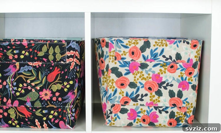 Stitch Away the Clutter: 15 Sewing Projects for Organization 9 DIY Fabric Storage Baskets for Closets
