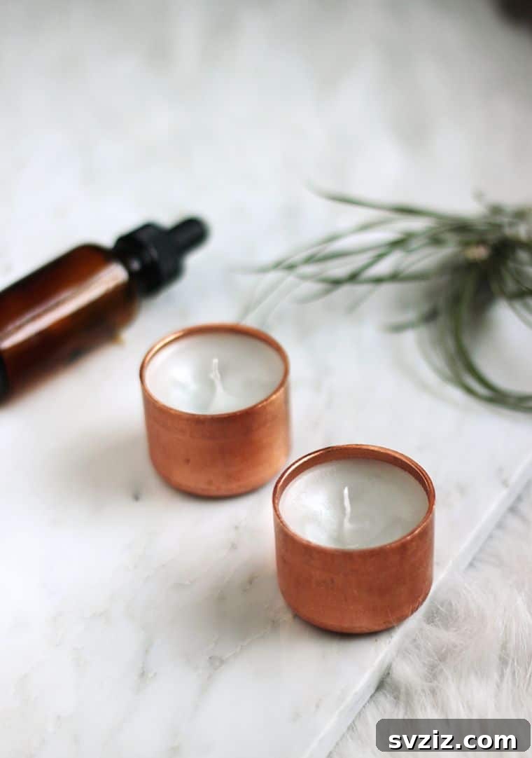 Crafty Christmas: 20 Handmade Gifts for Your Nearest and Dearest 18 Homemade Copper Tealights